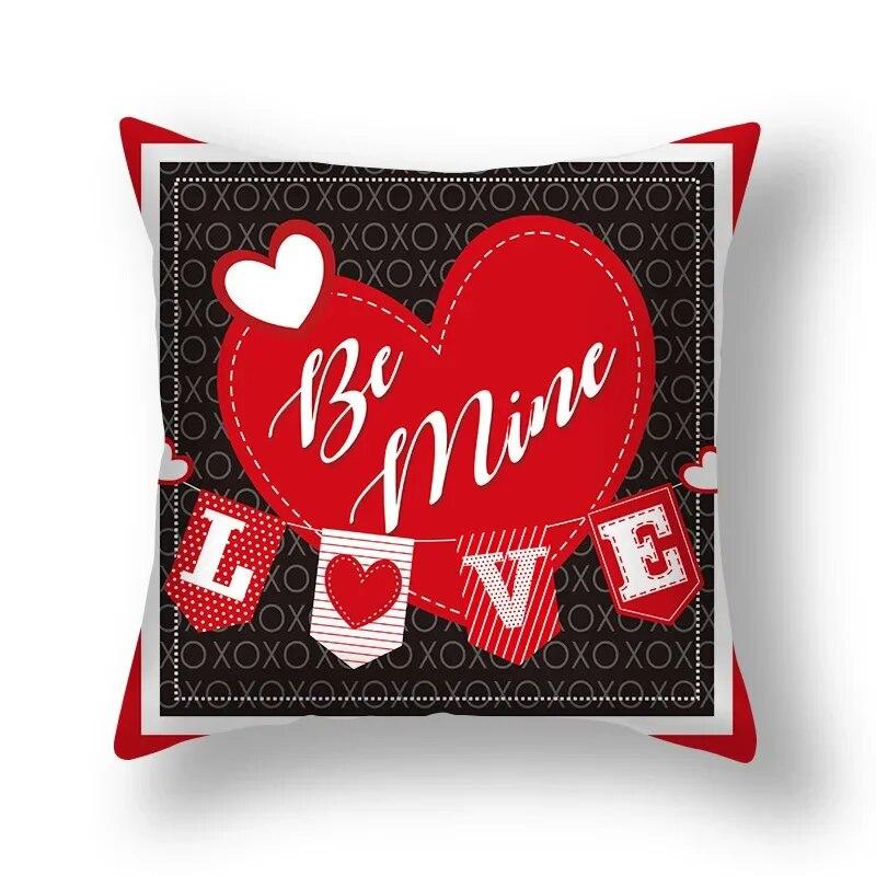 Love Sweet Cartoon Pillowcase Wedding Party Birthday Festival Decoration Sofa Office Seat Car Cushion Cover Home