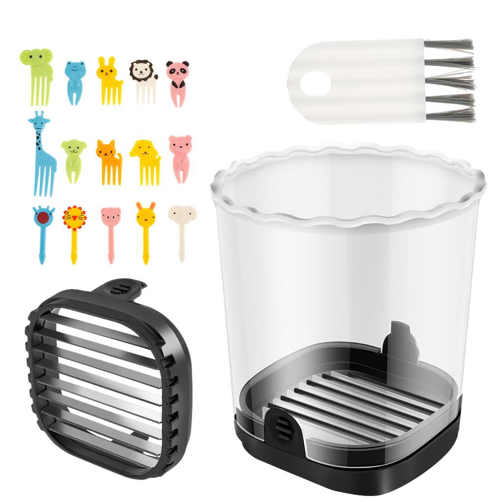 Kitchen Fruits Vegetables Cup Slicer Strawberry Slicer Portable Banana Cutter Multipurpose Detachable Potato Slice Making Tool