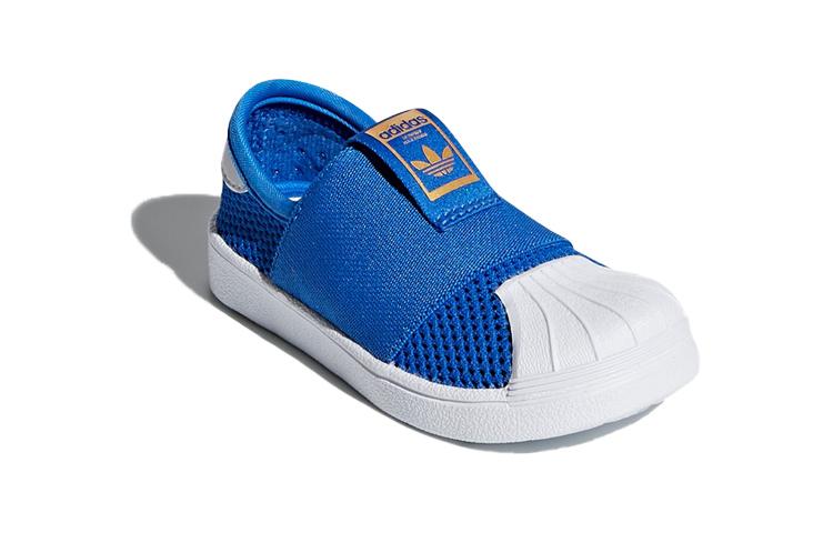 adidas Originals Slip Resistant Low Top Toddler Shoes Blue White Infant And Toddler DB0921