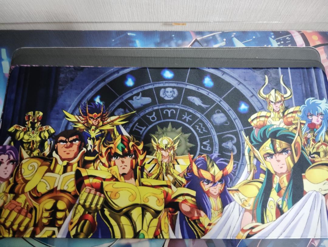

[USED] Until July, Saint Seiya Golden Saint Large Mouse Pad Desk Mat 02