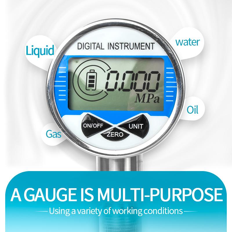 Digital Hydraulic Pressure Gauge 400BAR 600Bar Pressure Measuring Instrument Tester Meter G1-4 M20-1.5 NPT1-4 Digital Manometer