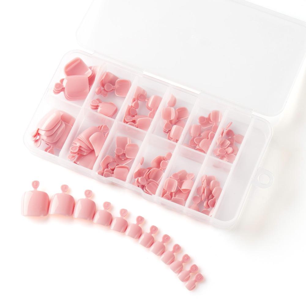120pcs Artificial Fake Toe Nails Acrylic Toe Nail Tips New False Toenail Tip  Women