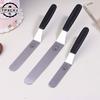 6/8/10 Inch Icing Spatula - Angled Stainless Steel Offset Palette Knife with Curved Blade - Frosting, Cream & Cake Baking Tool