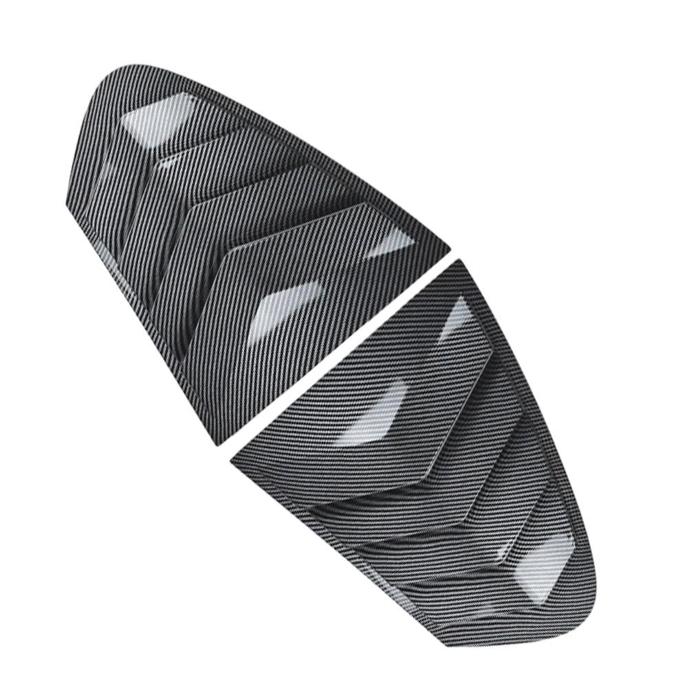 For BMW 5 Series F10 525i 530i 2011-2017 2Pcs Car Rear Window Side Louver Shutter Cover Vent Scoop Blinds Trim Spoiler