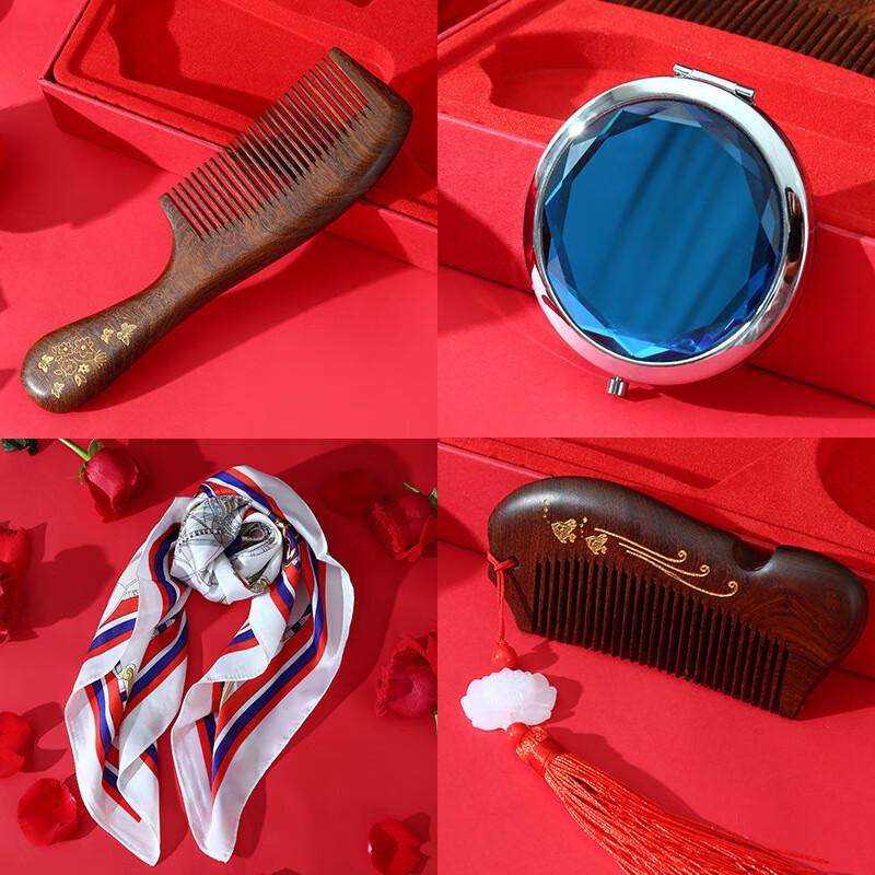 Natural Ox Horn Comb Gift Set