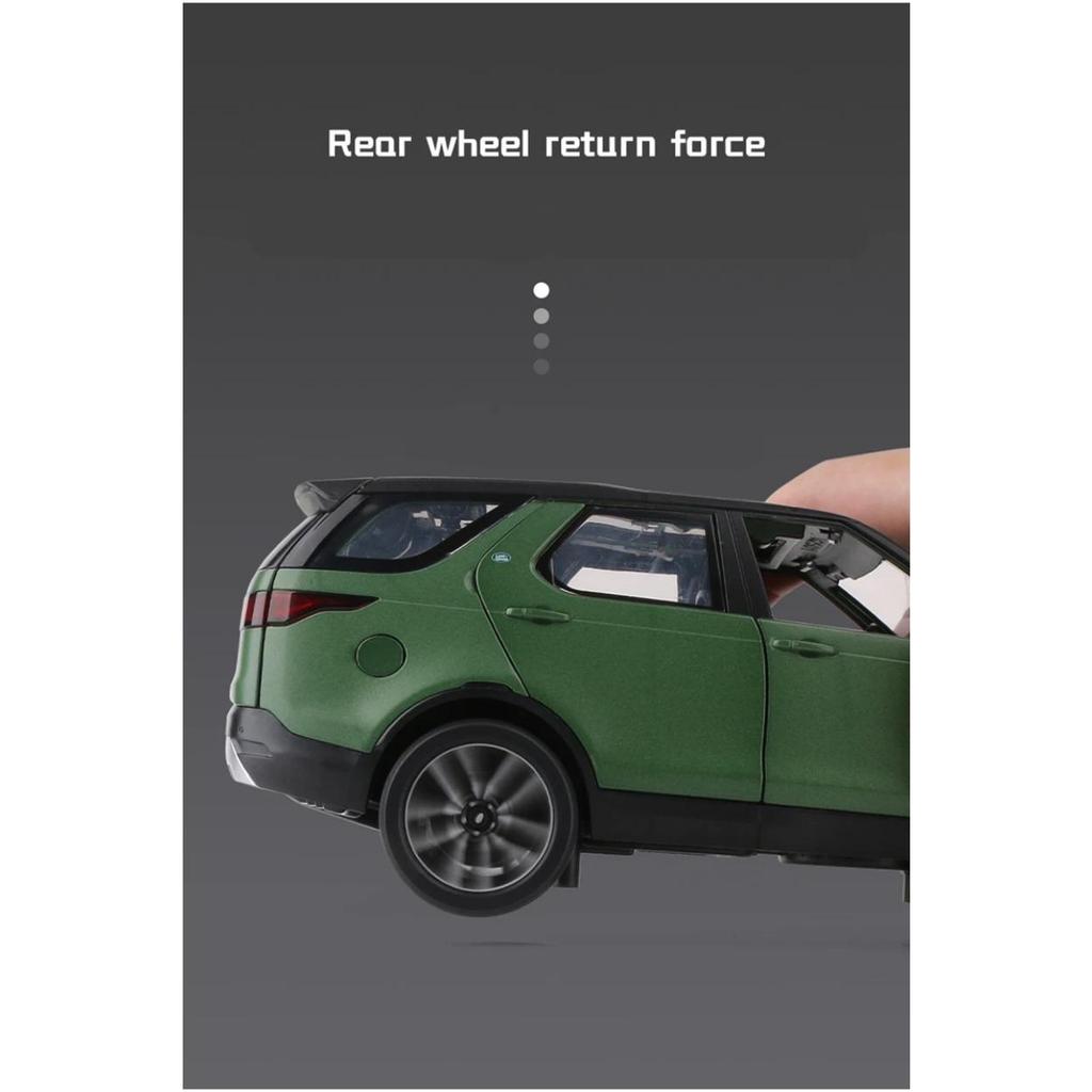 1/24 Land Rover Discovery Evoque R-Dynamic SE SUV Alloy Car Model Diecast Metal Toy Vehicles Car Model Sound and Light Collection Kids Gift