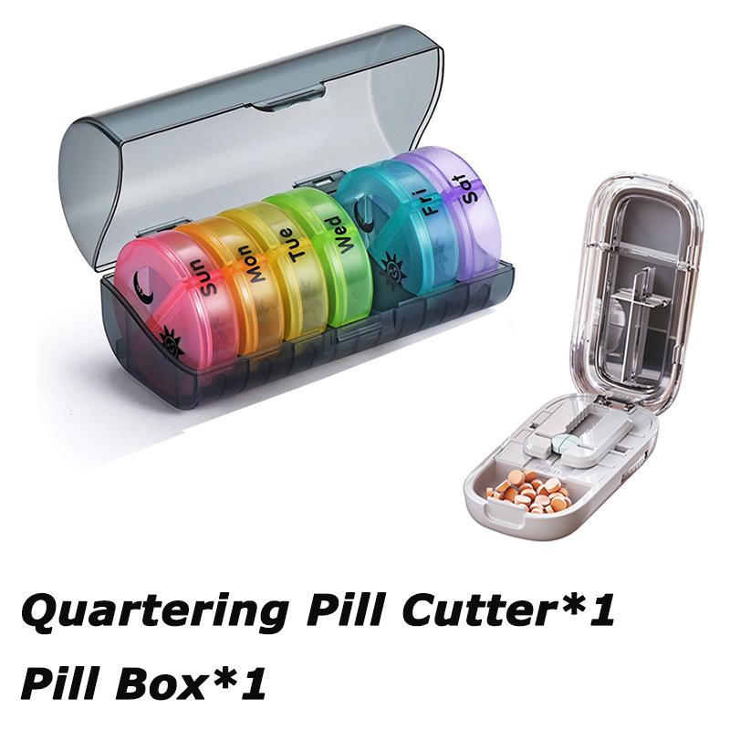 Weekly Medicine Storage Organizer Pill Box Holder Container Pill Case Medicine Tablet Portable Dispenser Organizer