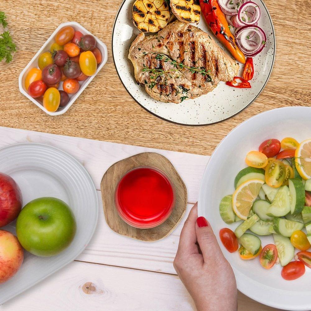 Wooden cup coaster MANGO 10 cm