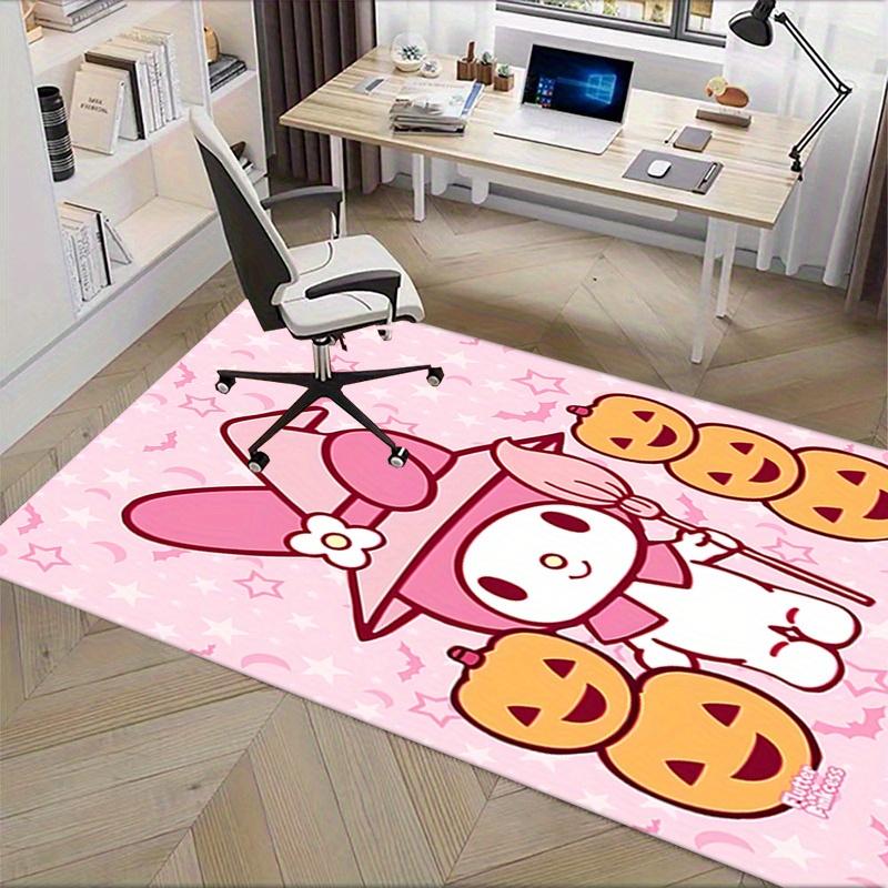 Office Rug Halloween, My Melody Anti-Slip Rug, Machine Washable for Living Room, Bedroom, Office, Multiple Sizes, Bedroom Mat, Decorative Mat, Durable