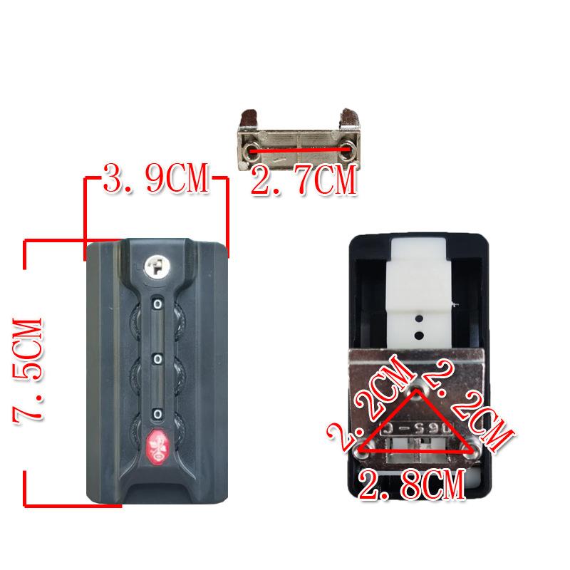 For 065C Customs Locks Luggage Compartment Code Locks Buckle Trolley Case Travel Luggage Anti-Theft Replacement Code Locks