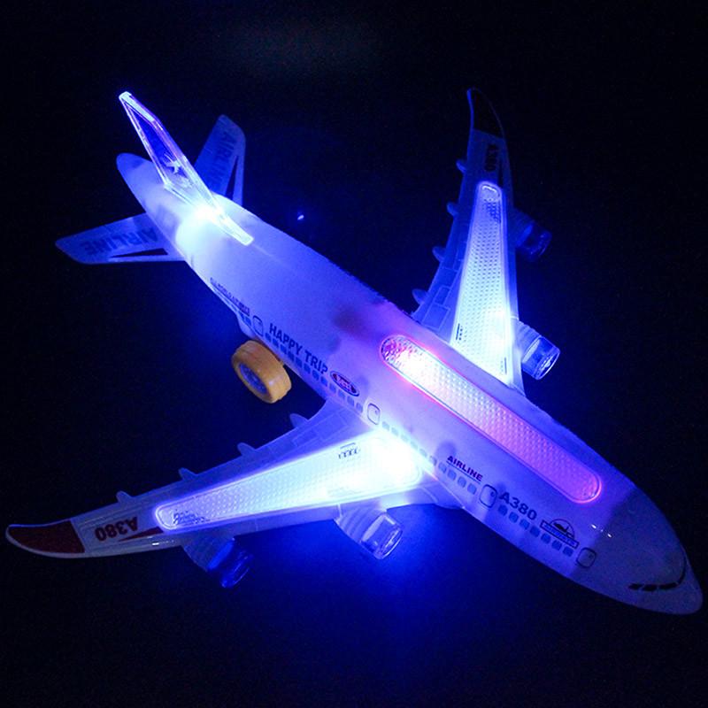 „Electric Flash Music Airbus A380 model samolotu zabawka”