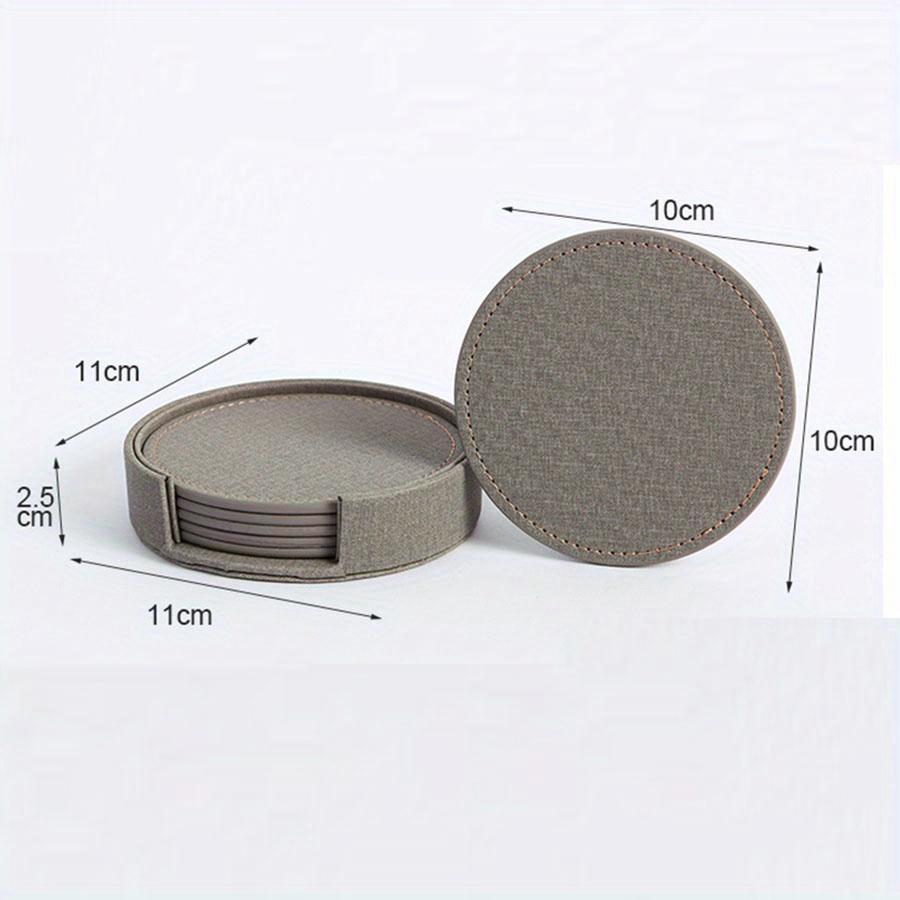 6 peças/conjunto porta-copos de madeira, tapetes para chá e café, balcão de bar, protetor de canecas com isolamento térmico e resistente ao calor
