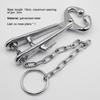 Yousheng Cow Nose Pliers with Chain Livestock Breeding Equipment Cattle Nose Piercing Clamp Livestock Tool