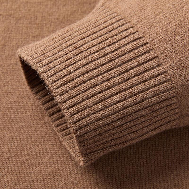 Men's Jinju 100% Wool Thick Winter Half-Zip Sweater