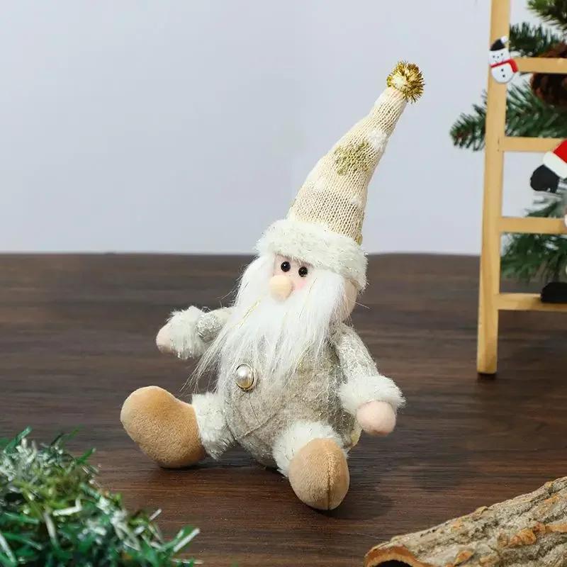 New Creative Christmas Decorations Ski Santa Reindeer Snowman Dolls For Home Holiday Party Decorations Christmas Gifts
