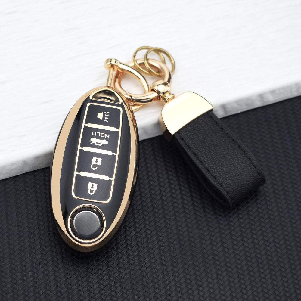 4 Buttons TPU Car Key Shell Case For NISSAN Maxima Altima Versa Sentra Sunny Sylphy Teana Qashqai X-Trail Juke Key Fob Cover Set