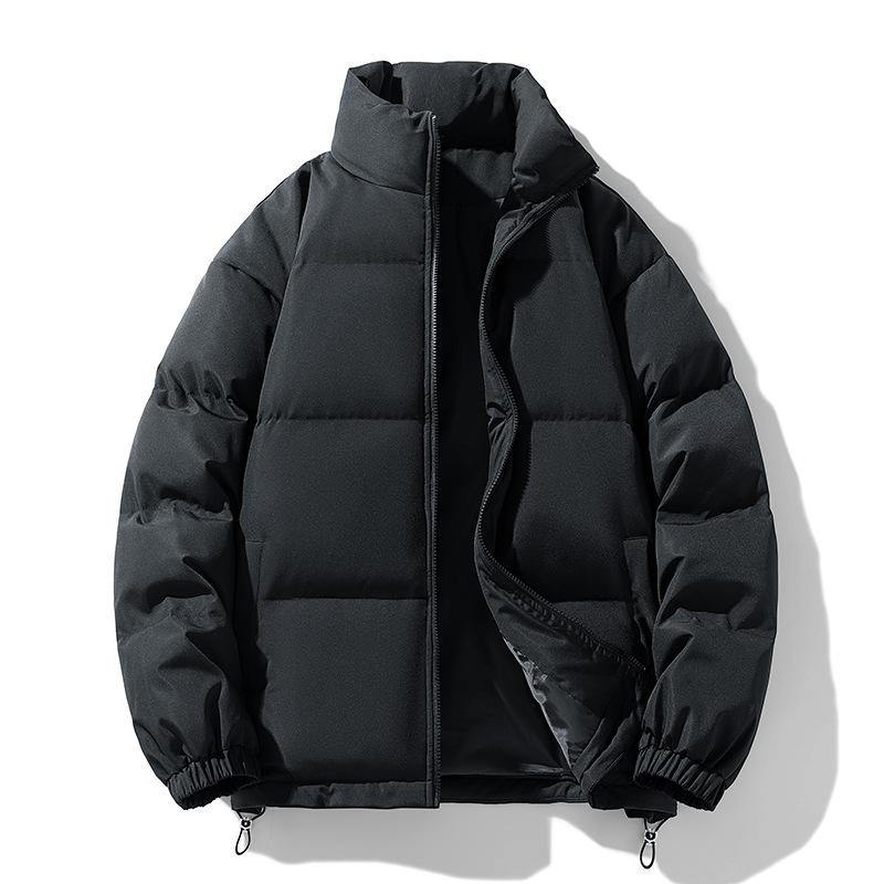 Cotton Jacket for Men and Women In The Same Style for Winter Thick Loose Cotton Jacket for Couples Solid Color Bread Jacket for Cotton Jacket