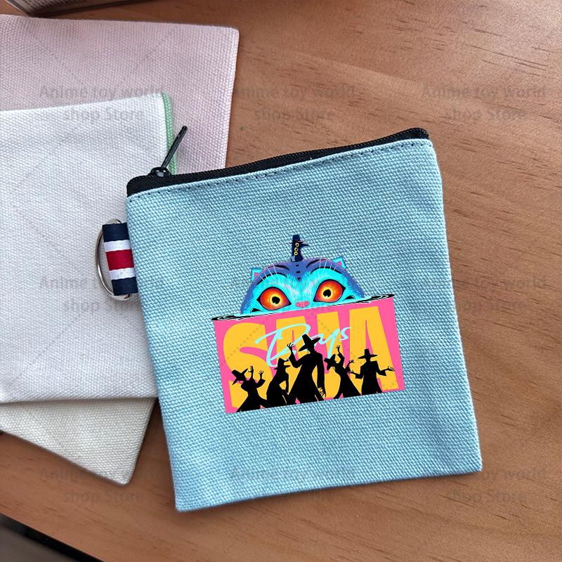 KPop Demon Hunters Makeup Bag Women Cute Anime Canvas Multicolored Pencil Case Zipper Hand-carried Finishing Storage Bags Gift