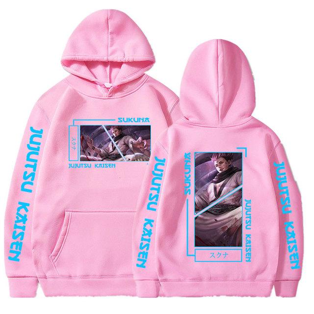 Anime Jujutsu Kaisen Hoodies Unisexga RyoUnisex Sukuna Printed Hooded Pullovers Unisex Casual Oversized Sweatshirt Gothic Streetwear Couples Clothing