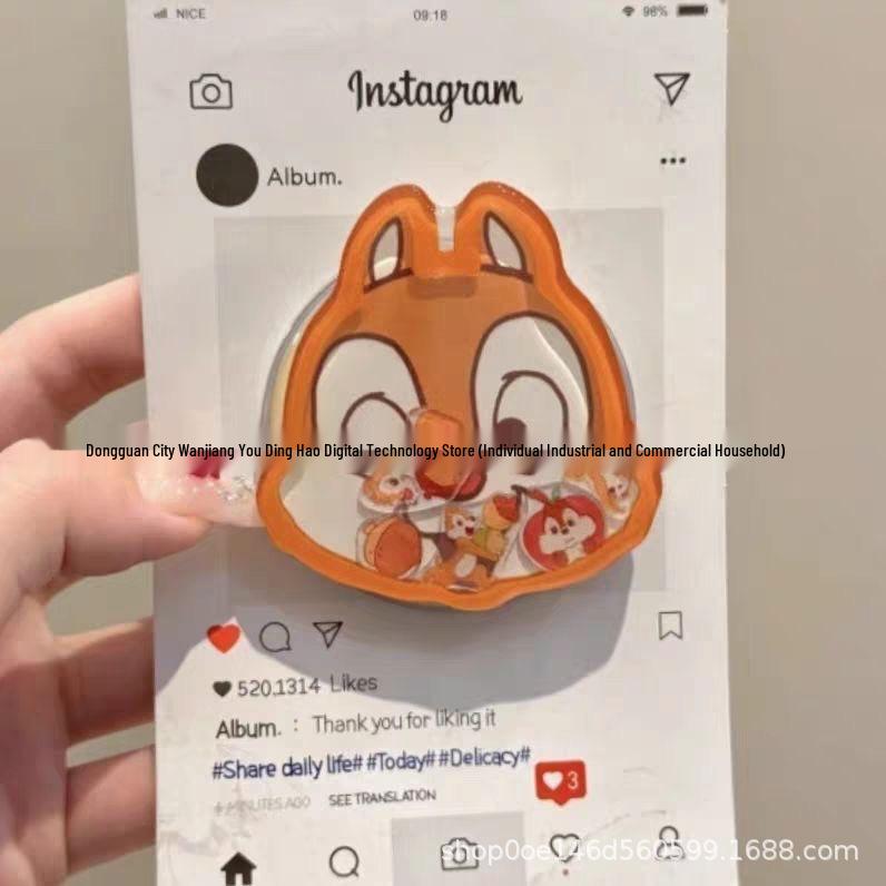 Cute Cartoon Cat MagSafe Magnetic Bracket – Strong Absorption, Retractable Desktop Airbag Design