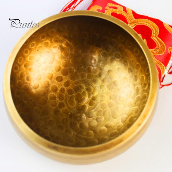 Meditation Singing Bowl Set Alloy Sound Bowl with Wooden Striker Cushion Healing Sound Bowl for Mindfulness Yoga Meditation Self-Regulation