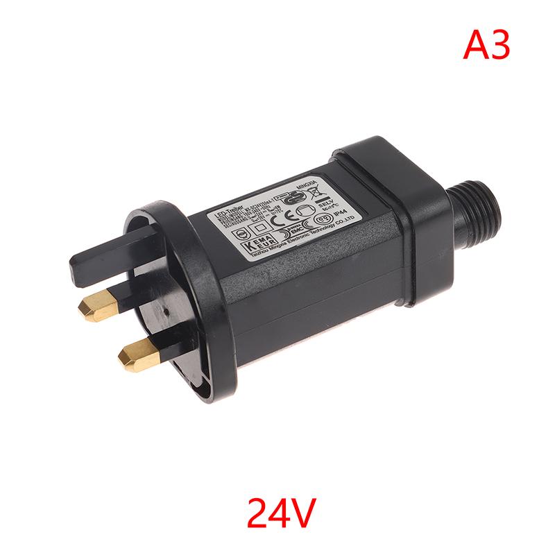 AC 220V To 24V/31V DC 6W 8 Functional LED Lamp Driver EU US UK Plug Switch Adapter IP44 Waterproof Laser Lighting Accessories