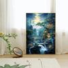 Full Diamond Mosaic Landscape Waterfall 5d DIY Embroidery House Cross Stitch Kit Decorative Paintings for Home