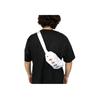 Jordan Basic Color Letter Logo Polyester Crossbody Chest Waist Bag Unisex bags White 9A0332-W4H