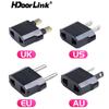 HdoorLink 1 peça Adaptador de Viagem Plugue de Alimentação Adaptador Tomada EUA Reino Unido AU UE Conversor de Tomada Conversor de Plugue Tomada Elétrica Adaptador de Parede para Viagem