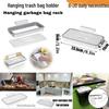 Wall-Mounted Kitchen Trash Rack and Can