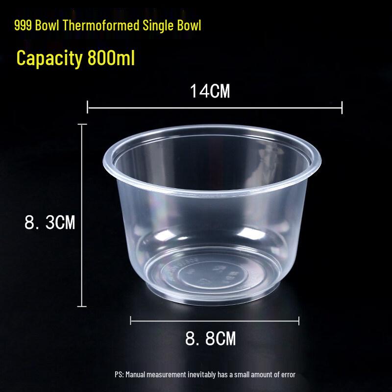 Disposable Microwavable Plastic Takeaway Bowl
