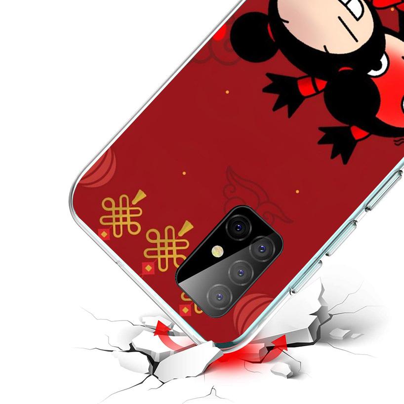 Cute Cartoon Pucca Garu Phone Case For Samsung Galaxy A52 A32 A22 A12 A51 A31 A50S A30S A20S A10S Note 20 Ultra 10 Plus S10 A72