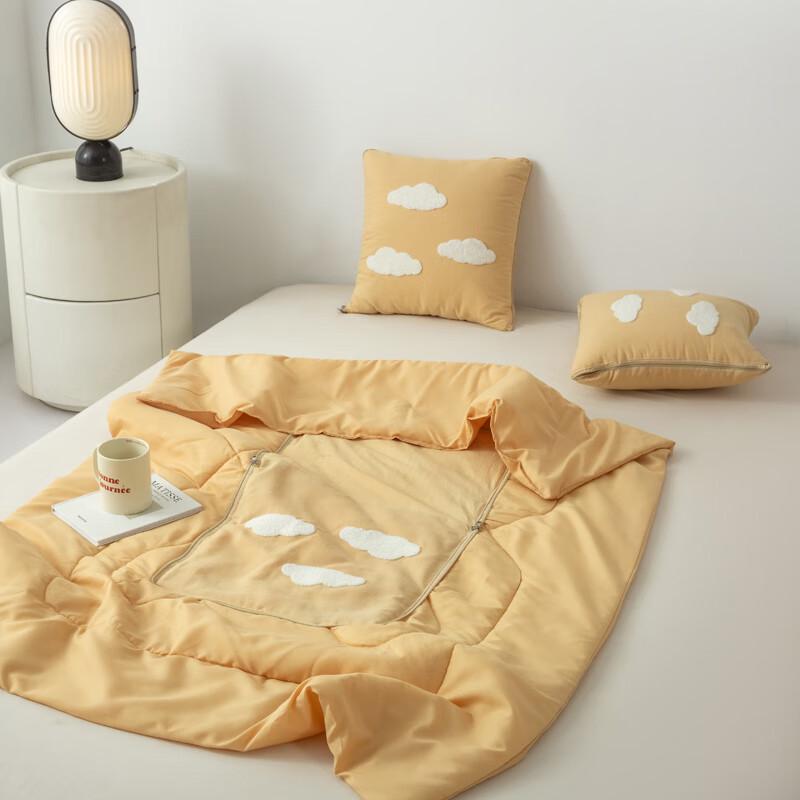 

MUJI Color Cotton Velvet Square Foldable Pillow Quilt