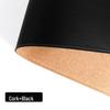 Non-Slip PU Leather Table and Bar Mats with Cork Coasters