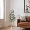 Alupssuc Artificial Houseplant Molding Process Photocatalytic Olive Tree Artificial Tree Fake Green Air Purifier [2026 One-Piece Revamped] [Height