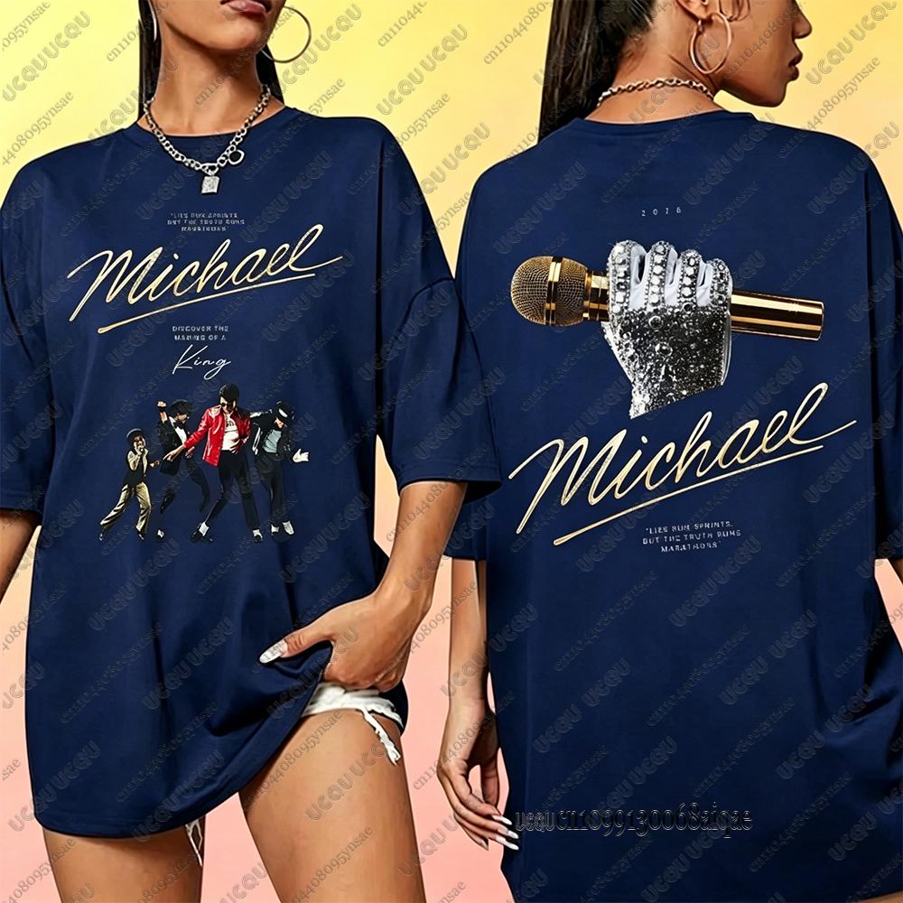 2026 Michael Jackson Movie Tshirts For Wounisex Comfortable Pure Cotton Tshirts Fans Commemorative Edition Tees Oversized Y2k Tops