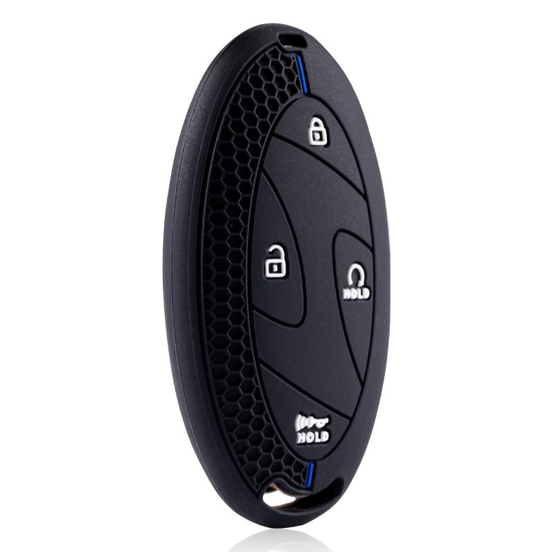 Fashion Silicone 5 7 Buttons Car Key Case Cover Shell For Xiandai Ioniq 6 New Grand Prix Gn7 Kona Protector Fob Bag Accessories