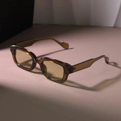 Gafas de Sol Cuadradas Vintage para Mujer Hombre Rectangulares Retro Gafas de Sol Femeninas Masculinas Marca Espejo Conducción Al Aire Libre Sombras
