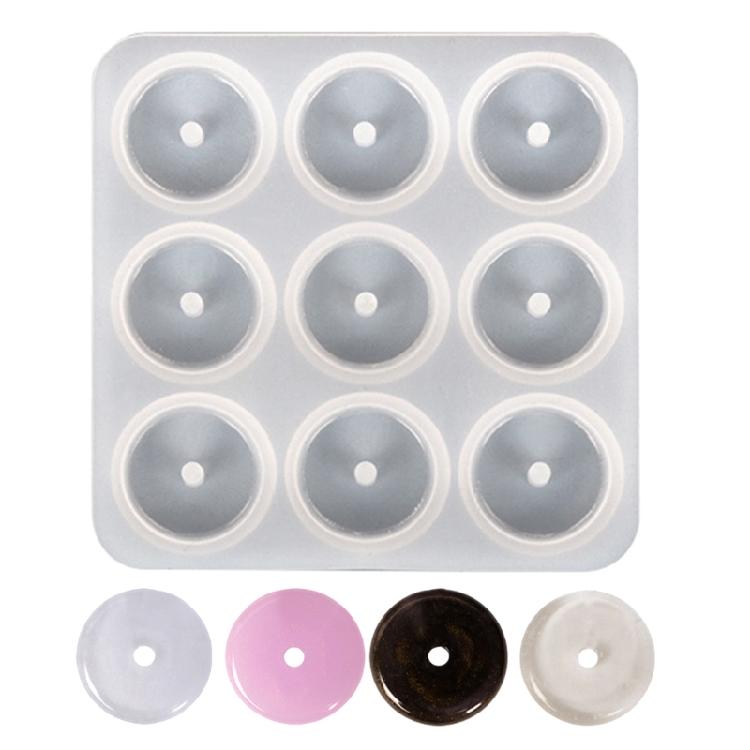 3D Hollow Round Mold Handmade Pendant Silicone Mold DIY Crafts Pendant Tool 1