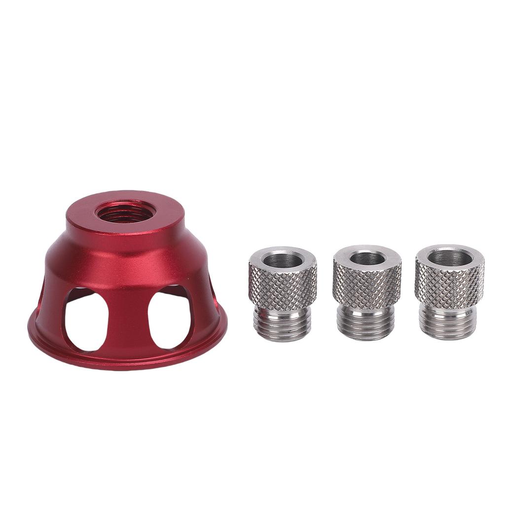 Vertical Hole Punch Locator Aluminum Alloy Straight Angle Drilling Jig with 6 8 10mm Drill Bushings