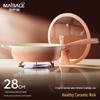 Maibaile 28cm Peptide Crystal Glazed Non-stick Wok