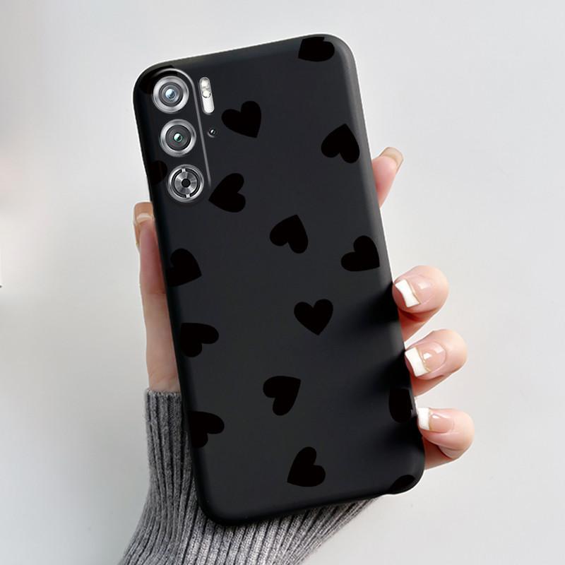 Phone Case For ZTE Nubia Red Magic Redmagic 9 9S Pro Plus 5G Case Cute Love Rabbit Protective Black matte TPU Soft Cover Casing