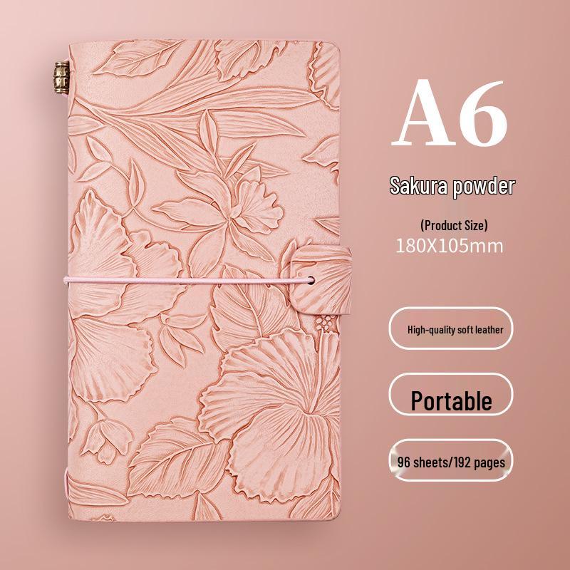 A6 Retro Stamped High-Value Diary and Small Notebook