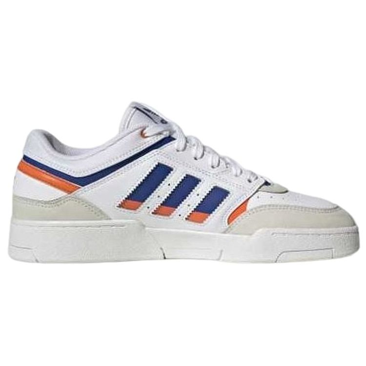 Adidas Originals Drop Step Low Comfortable Durable Low-Top Skate Shoes Unisex Sneakers White Blue Orange HP2230
