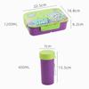 Portable Lunch Container Plastic Lunchable Snack Containers  School Kids Office Worker