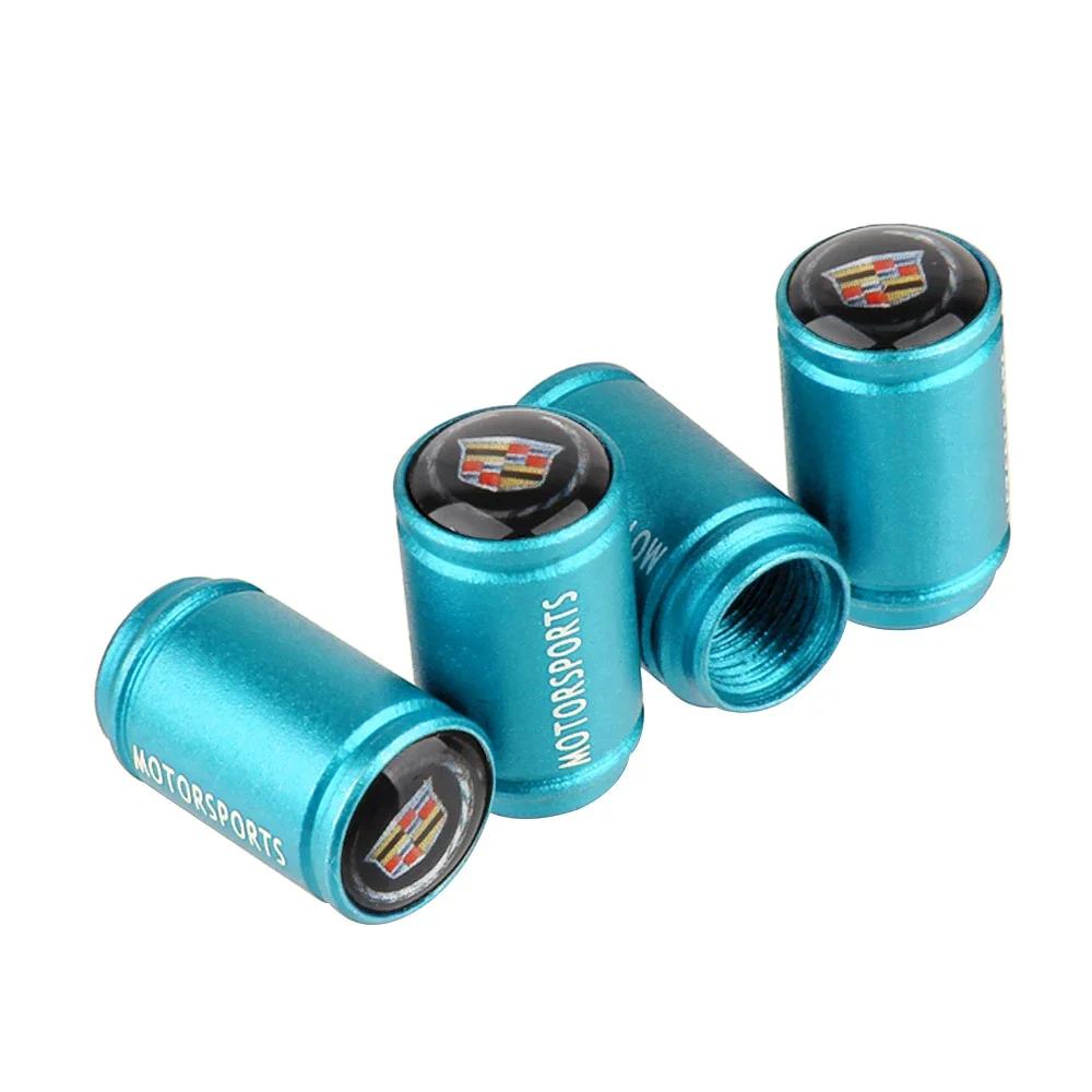 For Cadillac Logo CT5 CT6 XT5 XT6 Escalade CTS DTS SLS XLR ATS SRX Car Tire Valve Stem Caps Wheel Dustproof Air Cover Decoration