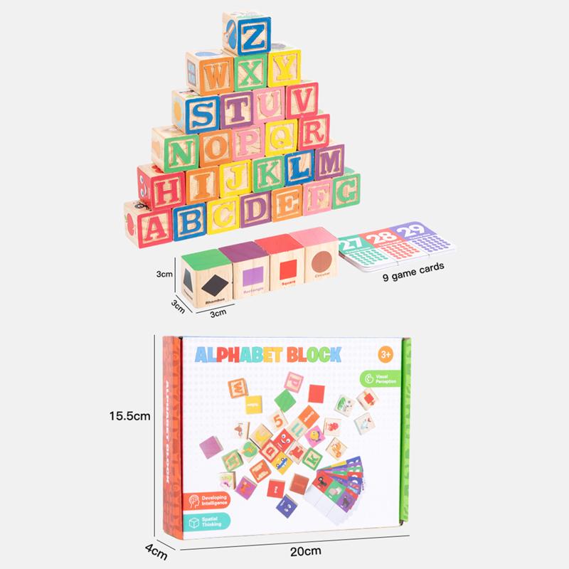 

Early Education English Digital Cognition Stamping Blocks Cognitive Shape Color Animal Table Game Educational Toys For Children