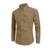 Men's Cross-Border Autumn/Winter Plaid Cotton Long-Sleeve Casual Business Shirt
