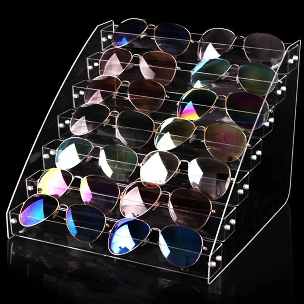 Mehrschichtiger Schmuckorganisator Acrylständer Nagellackregal Brillenrahmenständer Display Sonnenbrille Damen Aufbewahrungsbox