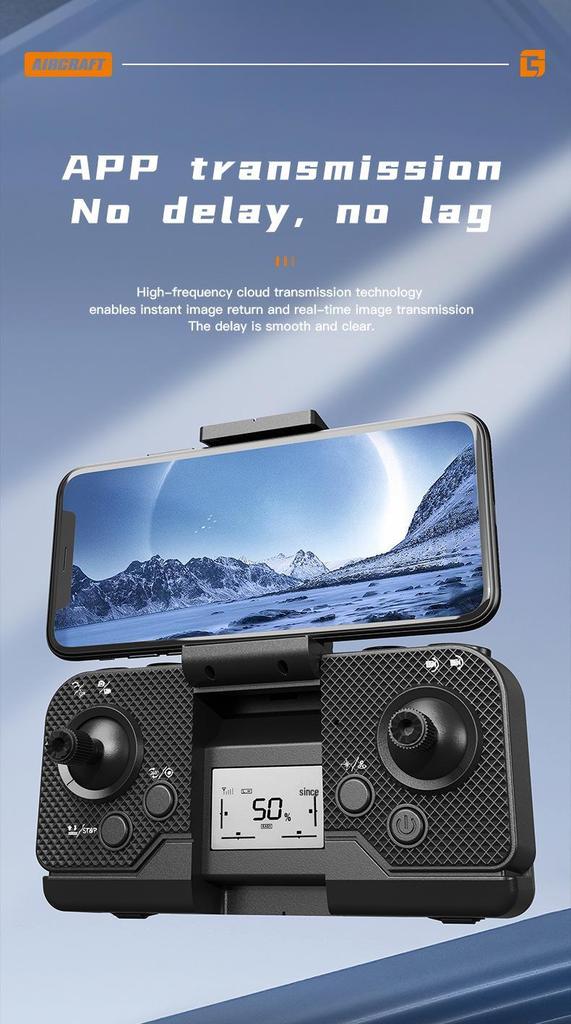 8K HD Mini Foldable Drone: Long Battery Life, Brushless Quadcopter & Large Screen Remote